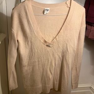 Super V-Neck Pink Sweater
